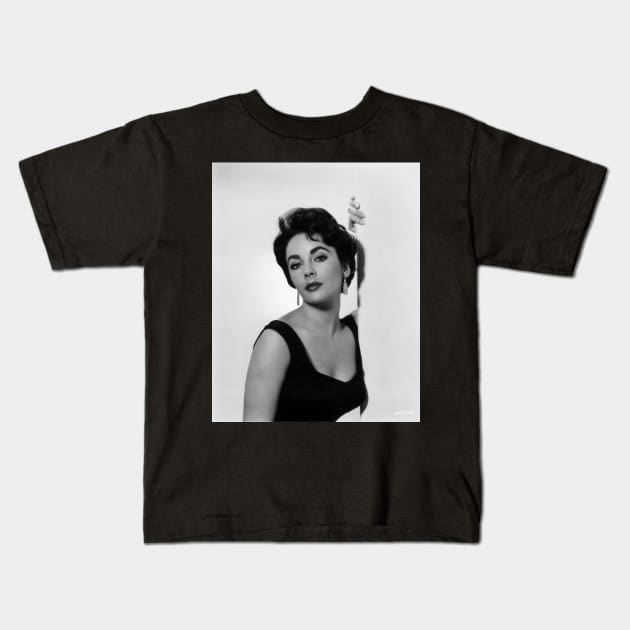 Elizabeth Taylor Kids T-Shirt by KOTFILMS